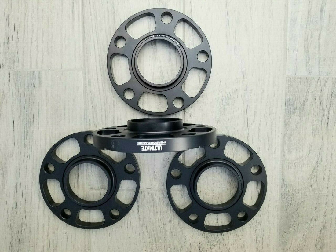Ferrari 488, GTB, F8 Tributo, Pista, SF90 hubcentric wheel spacers kit with black 12.9 tensile race bolts