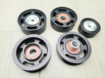 Mercedes AMG M113K 77mm,Tune, Belt Wrap Kit, & 5 pc Black Idler Bundle! (2003-08)