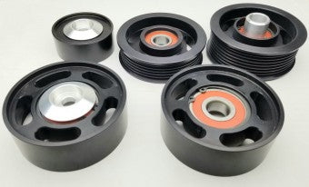 Mercedes AMG Performance 5 Piece Idler Kit - Black Pulleys (2003-2008)