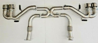 C8 Corvette SS X pipe Exhaust 3"/ 4.5" SS tips, Stingray / Coupe (2020+)